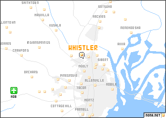 map of Whistler