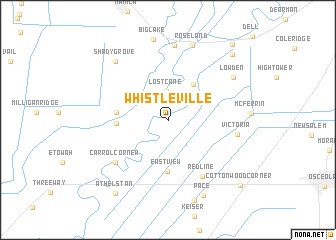 map of Whistleville