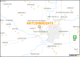 map of Whitcomb Heights