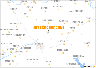 map of White Crossroads