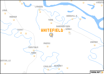 map of Whitefield