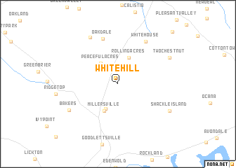 map of White Hill