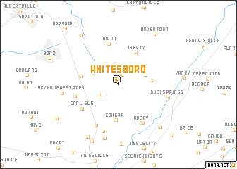 map of Whitesboro