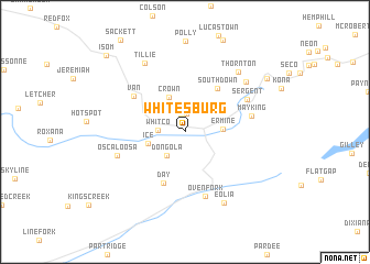 map of Whitesburg