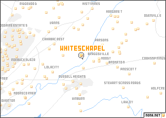 map of Whites Chapel