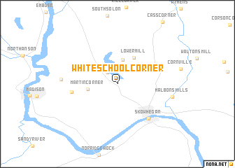 map of White School Corner