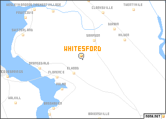 map of Whites Ford