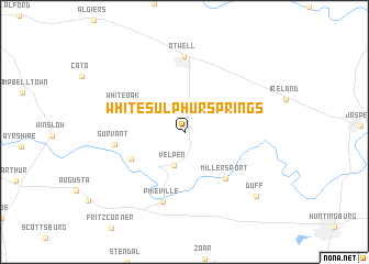 map of White Sulphur Springs