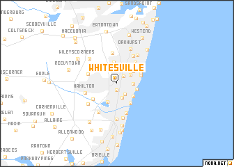 map of Whitesville