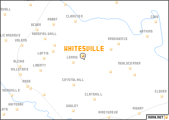 map of Whitesville