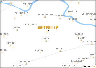 map of Whiteville