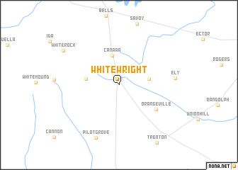 map of Whitewright