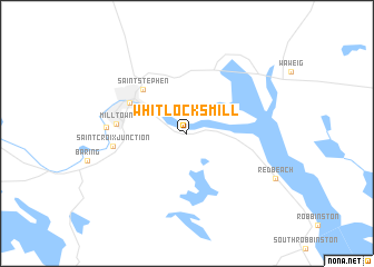 map of Whitlocks Mill