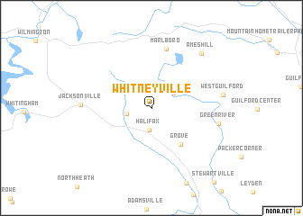 map of Whitneyville