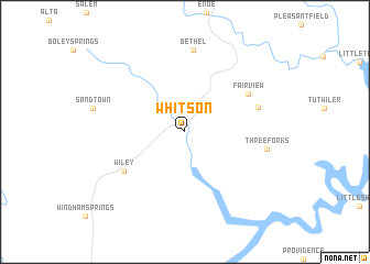 map of Whitson