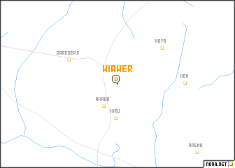 map of Wiawer