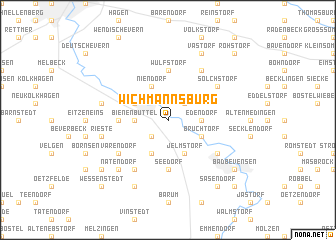 map of Wichmannsburg