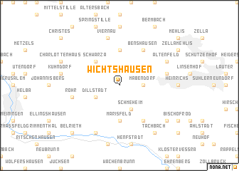 map of Wichtshausen