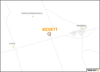 map of Wickett