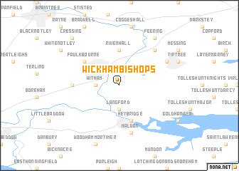 map of Wickham Bishops