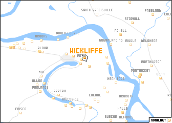 map of Wickliffe