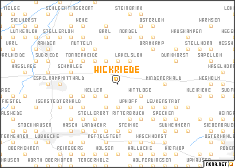 map of Wickriede