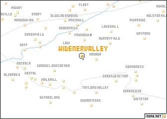 map of Widener Valley