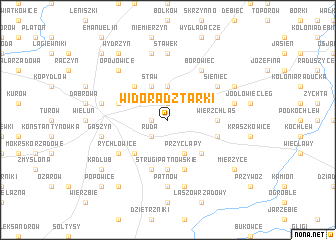 map of Widoradz Tarki