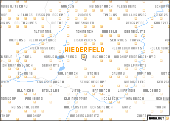 map of Wiederfeld