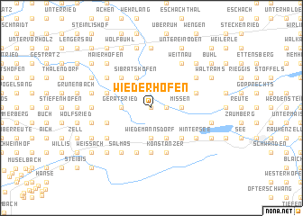 map of Wiederhofen