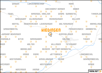 map of Wiedingen