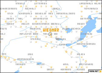 map of Wiedmar