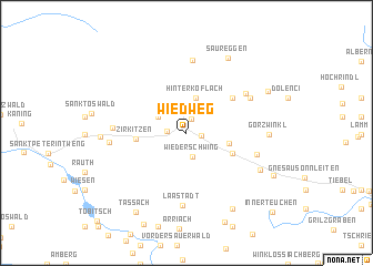 map of Wiedweg