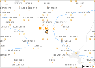 map of Wieglitz