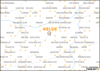 map of Wielgie