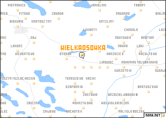 map of Wielka Osówka