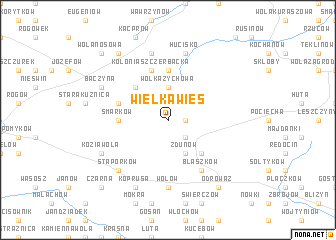 map of Wielka Wieś