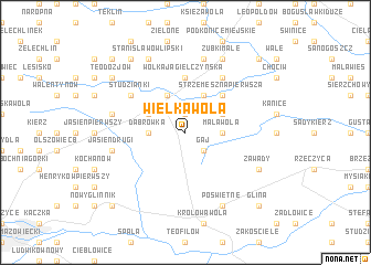 map of Wielka Wola