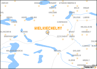 map of Wielkie Chełmy