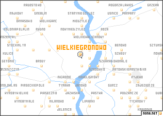 map of Wielkie Gronowo