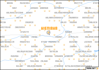 map of Wieniawa