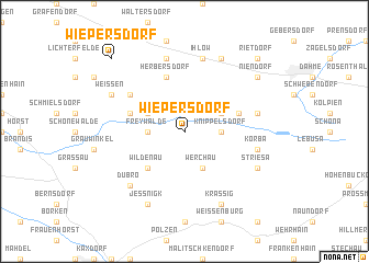 map of Wiepersdorf