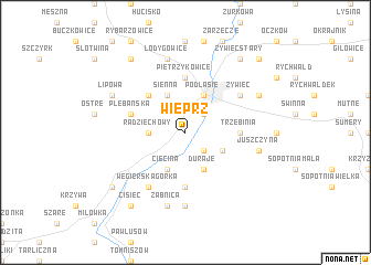 map of Wieprz