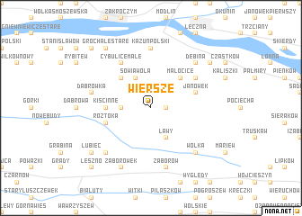map of Wiersze