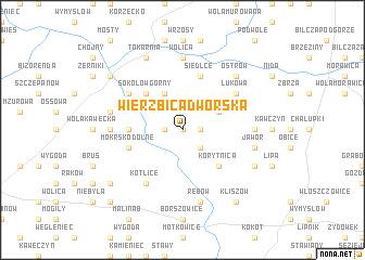 map of Wierzbica Dworska