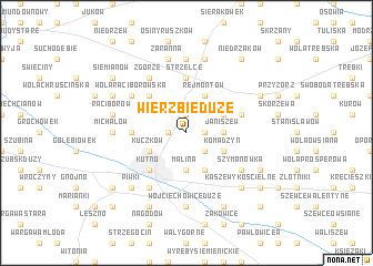 map of Wierzbie Duże