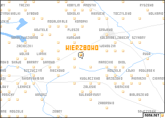 map of Wierzbowo