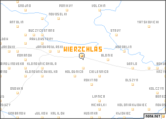 map of Wierzchlas