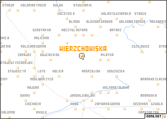 map of Wierzchowiska