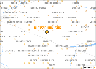 map of Wierzchowiska